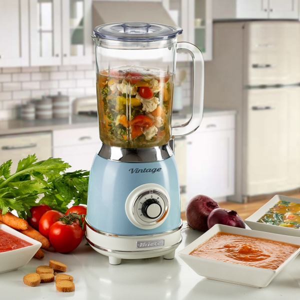 00C058305AR0 ARIETE blender stakleni Vintage 583/05 plavi